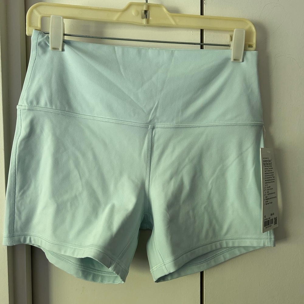 Lululemon Align Mint Green Shorts High-Rise 4”